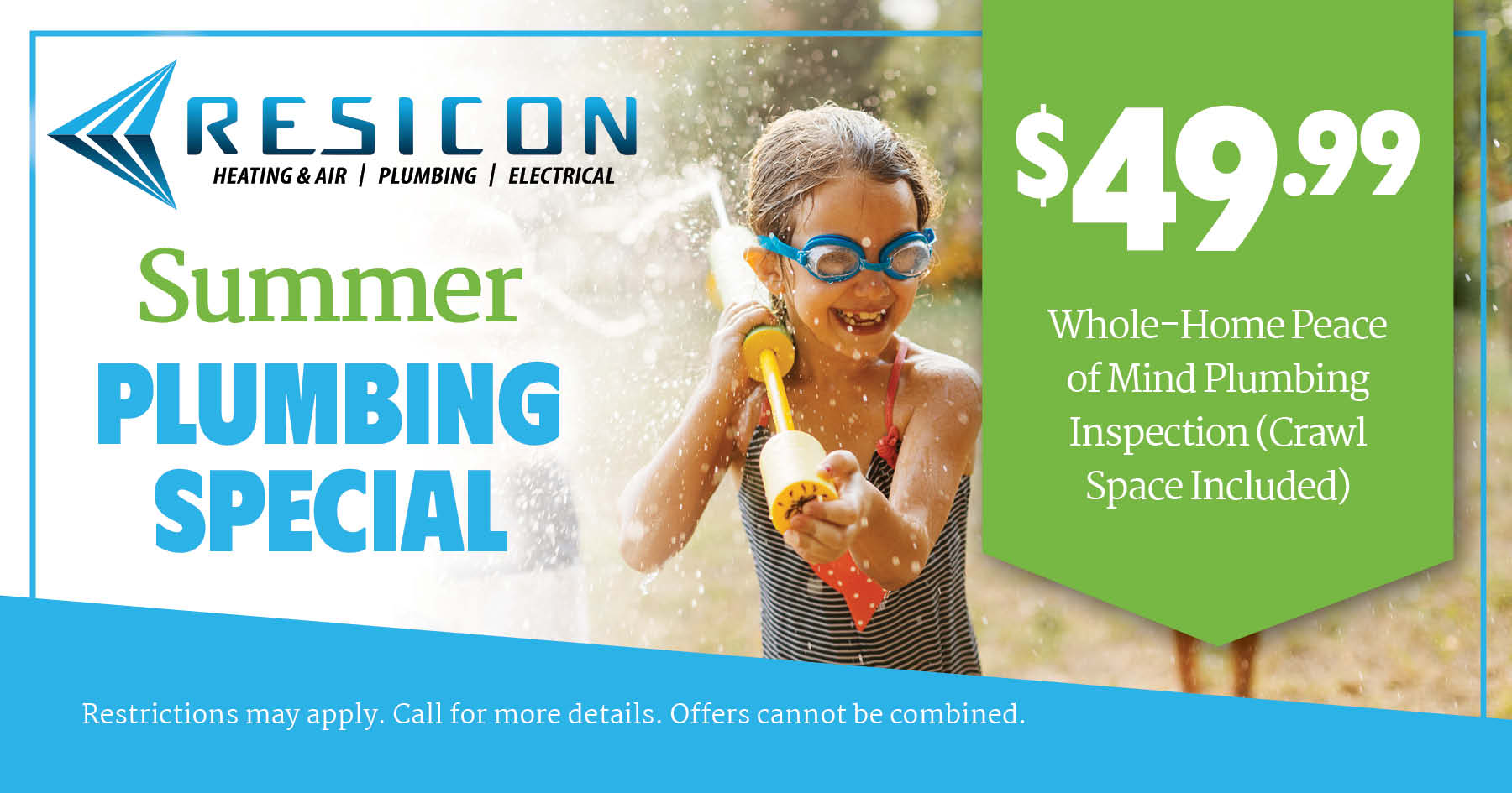 $49.99 whole-home peace of mind plumbing inspection (crawl space included)