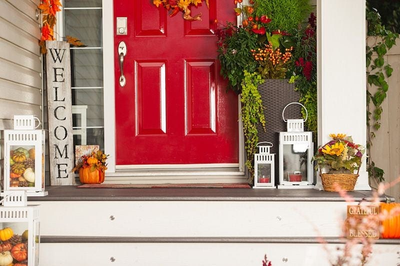 Fall front door