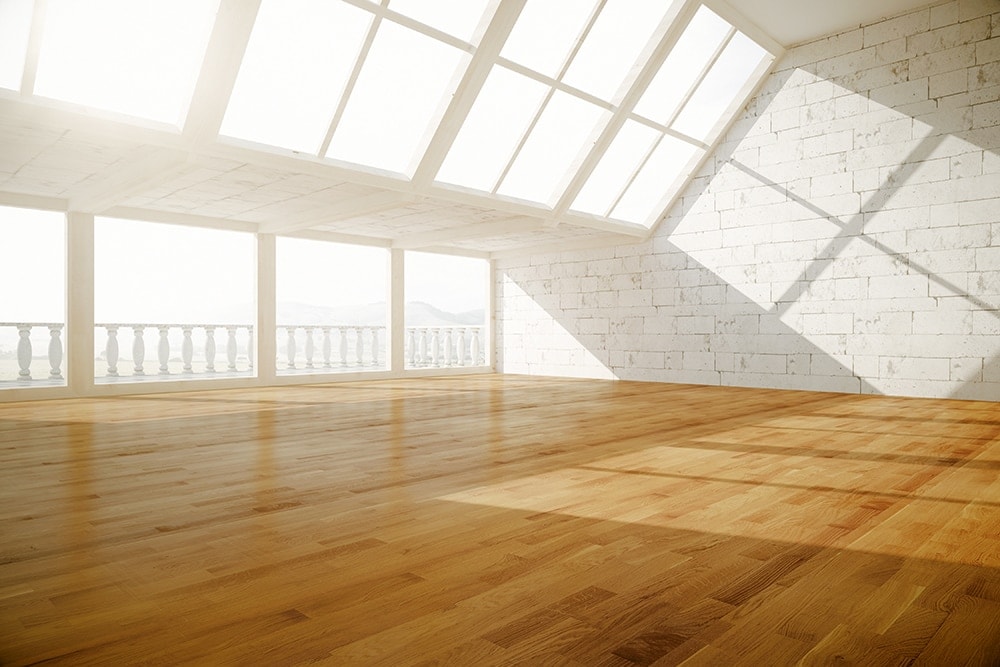 wood floor interior.